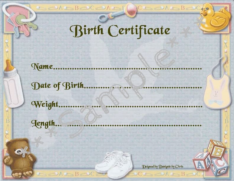 Download Template Download For A Fake Texas Birth Certificarte Photos
